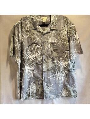 Panama Jack Shirt Mens Size Large Button Up Tropical Hawaiian Vacation